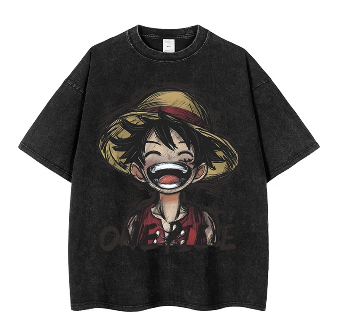 One Piece Black Tee